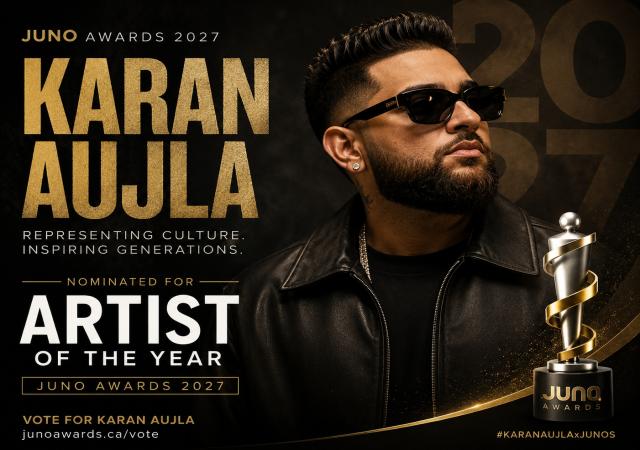 Karan Aujla — JUNO Awards 2027 Artist of the Year